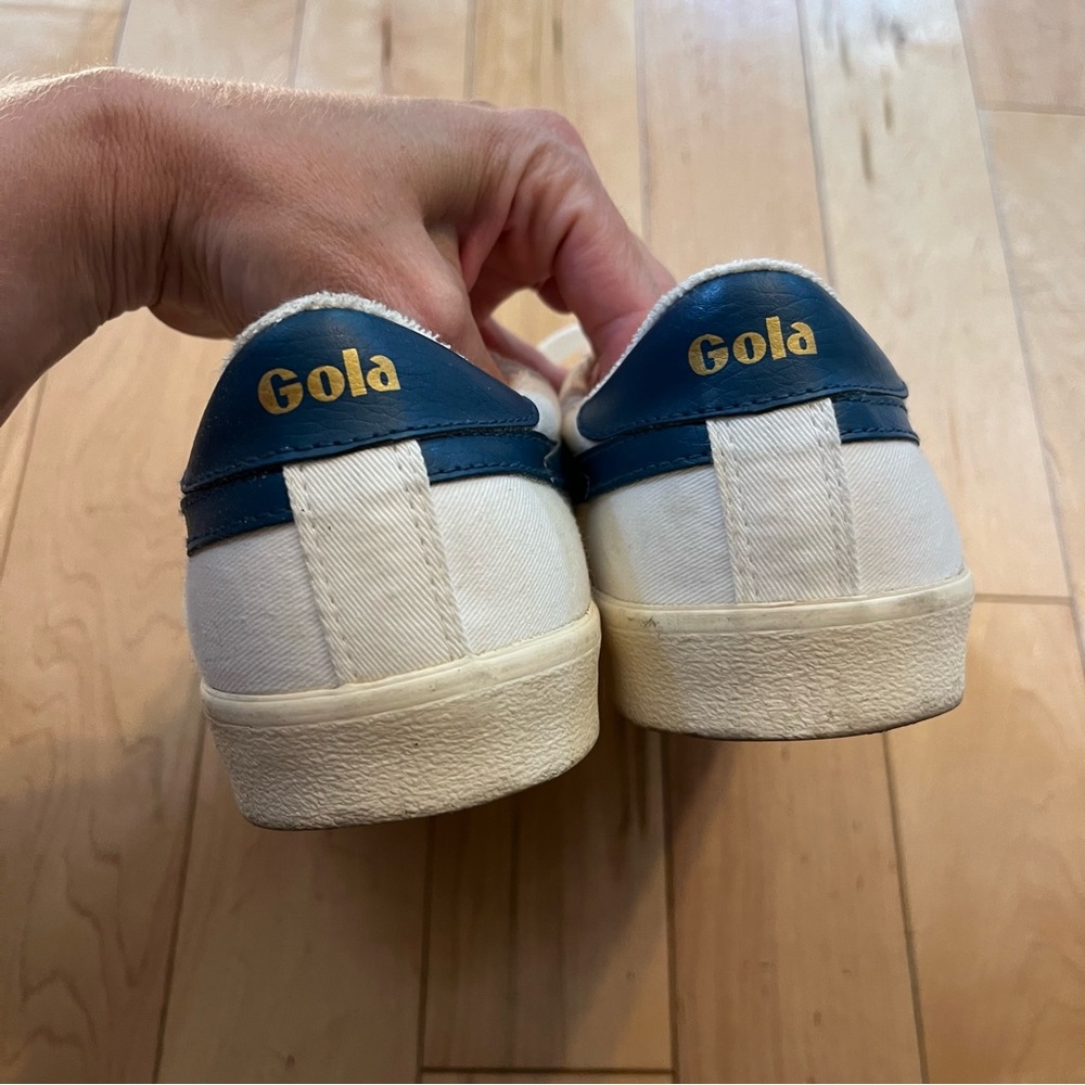 Gola Mark Cox White Navy Tennis Sneakers size nine (9) - Picture 5 of 8